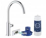 Монокран для кухні Grohe Blue Pure Mono з фільтром одновентільний хром 30387000