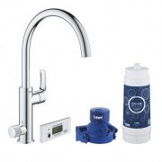 Смеситель для кухни Grohe Blue Pure Eurosmart с фильтром для воды однорычажный хром 30383000
