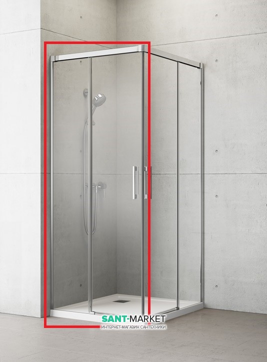 Душові двері Radaway Idea KDD 80 ліва хром / прозоре скло 387061-01-01L