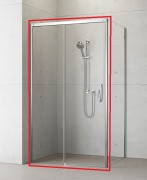 Душевая дверь Radaway Idea KDJ 130 левая хром/прозрачное стекло 387043-01-01L