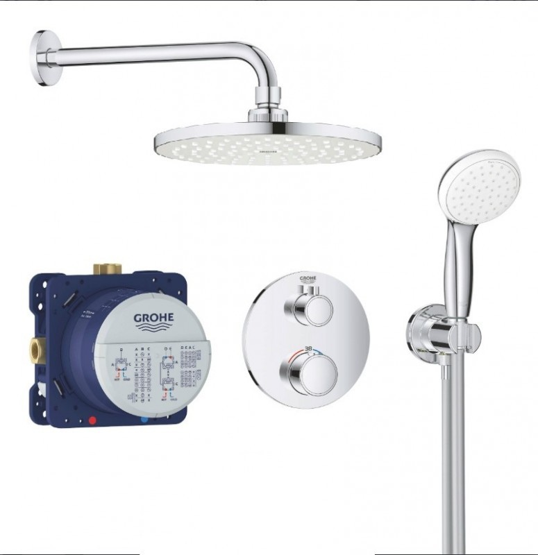 Душевая система скрытого монтажа Grohe Grohtherm с термостатом хром 3472700L