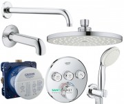 Душевая система скрытого монтажа Grohe Grohtherm SmartControl с термостатом хром UA3461402L