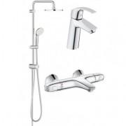 Набор смесителей ванны Grohe Eurosmart с душевым гарнитуром хром 34102TS 