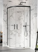 Душевая кабина Radaway Idea Black PDD 90Lx120R чёрный профиль/прозрачное стекло 387139-01-01+387158-54-01