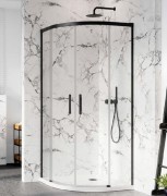 Душевая кабина Radaway Idea Black PDD 90Lx80R чёрный профиль/прозрачное стекло 387139-01-01+387151-54-01