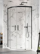 Душевая кабина Radaway Idea Black PDD 120Lx80R чёрный профиль/прозрачное стекло 387139-01-01+387155-54-01