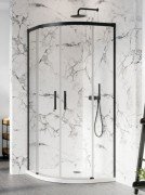 Душевая кабина Radaway Idea Black PDD 90Lx120R чёрный профиль/прозрачное стекло 387139-01-01+387158-54-01