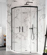 Душевая кабина Radaway Idea Black PDD 90Lx80R чёрный профиль/прозрачное стекло 387139-01-01+387151-54-01