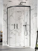 Душевая кабина Radaway Idea Black PDD 120Lx80R чёрный профиль/прозрачное стекло 387139-01-01+387155-54-01