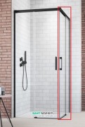 Душові двері Radaway Idea Black KDD 100 права чорний / прозоре скло 387062-54-01R