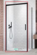 Душові двері Radaway Idea Black KDJ 100 ліва чорний / прозоре скло 387040-54-01L