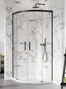 Душевая кабина Radaway Idea Black PDD 100Lx80R чёрный профиль/прозрачное стекло 387139-01-01+387153-54-01