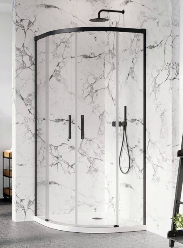 Душевая кабина Radaway Idea Black PDD 80x80 чёрный профиль/прозрачное стекло 387139-01-01+387141-54-01