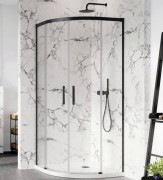 Душевая кабина Radaway Idea Black PDD 80Lx120R чёрный профиль/прозрачное стекло 387139-01-01+387154-54-01