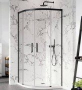 Душевая кабина Radaway Idea Black PDD 80Lx120R чёрный профиль/прозрачное стекло 387139-01-01+387154-54-01