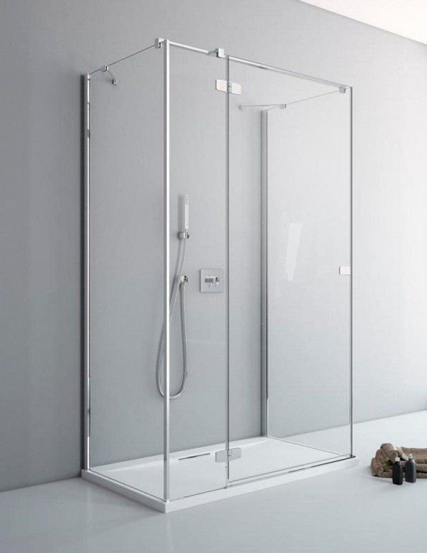 Душові двері Radaway Fuenta New KDJ + S 80 ліва хром / прозоре скло 384021-01-01L