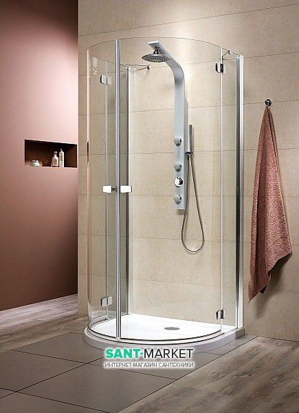 Душевая кабина Radaway Fuenta P 100х90 профиль хром/прозрачное стекло 381011-01N