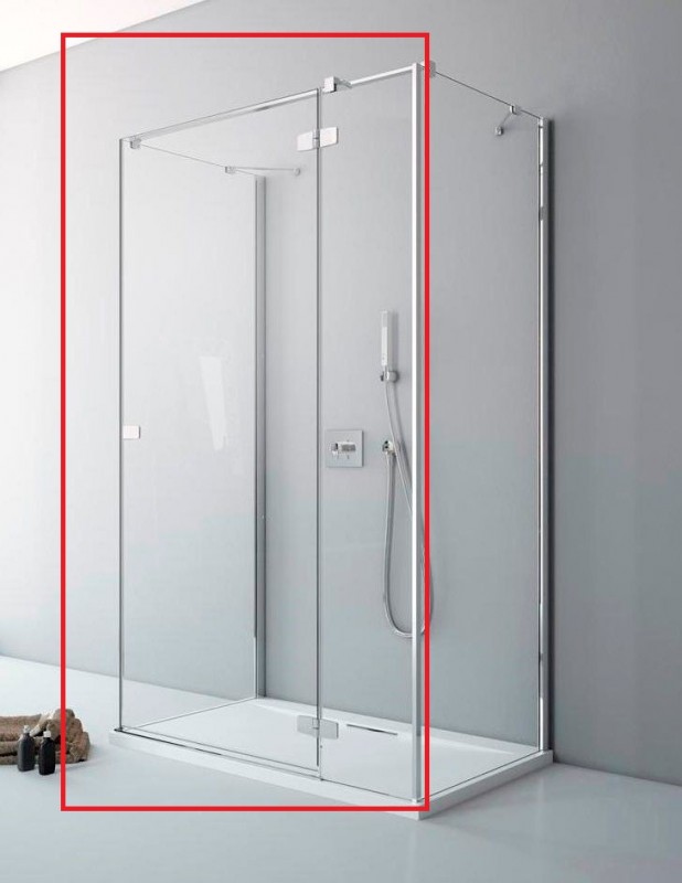 Душові двері Radaway Fuenta New KDJ + S 90 права хром / прозоре скло 384020-01-01R