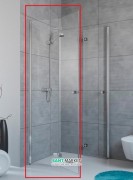 Душові двері Radaway Fuenta New KDD-B 100 ліва хром / прозоре скло 384072-01-01L