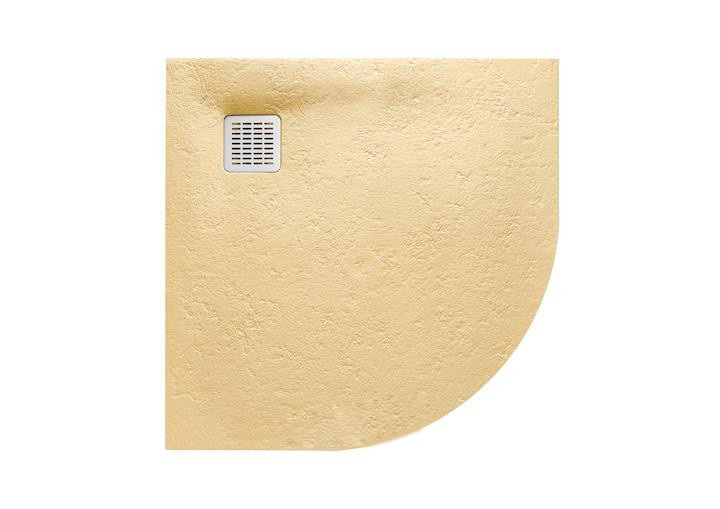 Душевой поддон четверть круга Roca Terran 90х90 см искусственный камень песочный AP10538438401510