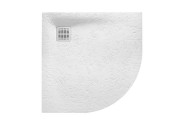 Душевой поддон четверть круга Roca Terran 90х90 см искусственный камень белый AP10538438401100