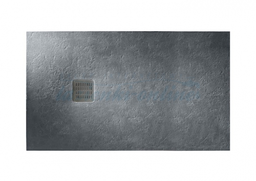 Душевой поддон Roca Terran 100х70 см искусственный камень графит AP013E82BC01200