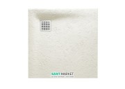 Душевой поддон Roca Terran 80х80 см искусственный камень дымчато-белый AP0332032001090