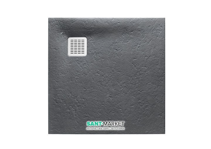 Душевой поддон Roca Terran 80х80 см искусственный камень графит AP0332032001200