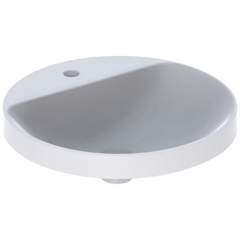 Раковина для ванной комнаты Geberit VariForm с полкой для отверстия под смеситель белый 500.707.01.2