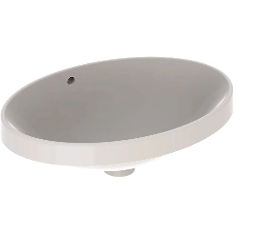 Раковина для ванной комнаты Geberit VariForm с отверстием перелива овальная белый 500.717.01.2