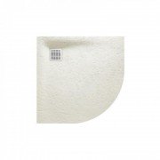 Душевой поддон четверть круга Roca Terran 90х90 см искусственный камень дымчато-белый AP10538438401090