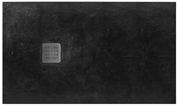 Душовий піддон Roca Terran 100х70 см штучний камінь чорний AP013E82BC01400