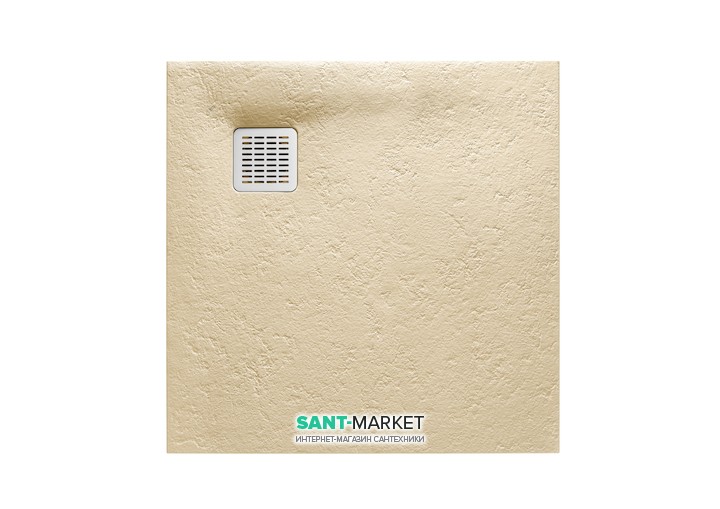 Душевой поддон Roca Terran 90х90 см искусственный камень кремовый AP0338438401500