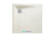 Душевой поддон Roca Terran 90х90 см искусственный камень дымчато-белый AP0338438401090