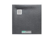 Душевой поддон Roca Terran 90х90 см искусственный камень графит AP0338438401200