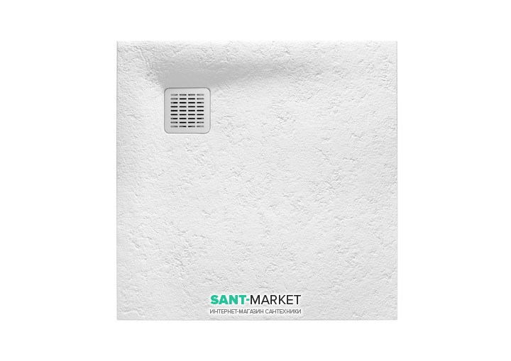 Душевой поддон Roca Terran 90х90 см искусственный камень белый AP0338438401100