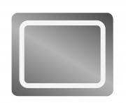 Дзеркало для ванної Sanwerk Lava Вега 90х65 см з LED-підсвіткою ZL0000185