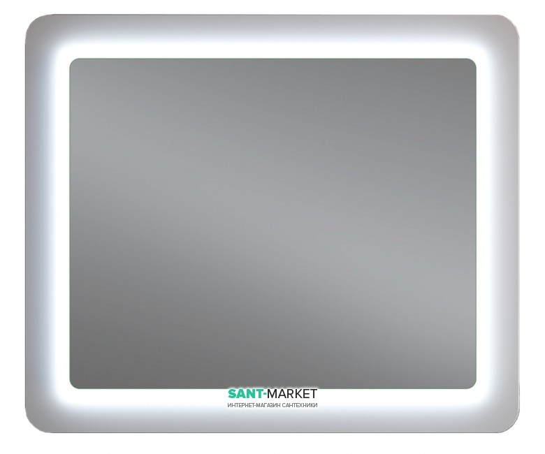 Зеркало для ванной Sanwerk Ultra Космо 98х83 см с LED-подсветкой белый ZU0000141