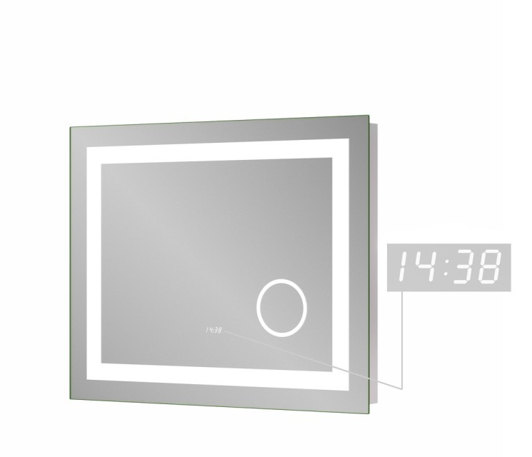 Дзеркало для ванної Sanwerk Ultra Мега 90х65 см з LED-підсвіткою ZU0000137