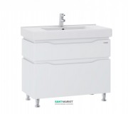 Тумба напольная Sanwerk Alessa 90х44 см с раковиной Принц белый MV0000345