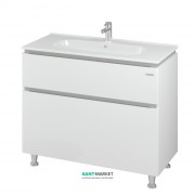 Тумба напольная Sanwerk Амата 101х46 см с раковиной Клеа белый MV0000796