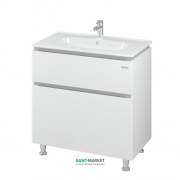 Тумба напольная Sanwerk Амата 81х46 см с раковиной Клеа белый MV0000795