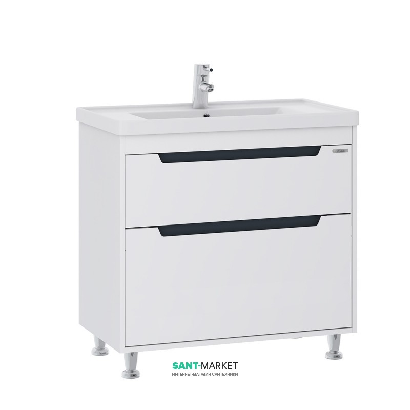 Тумба для підлоги Sanwerk Greta 70х44 см з раковиною Канті білий MV0000619