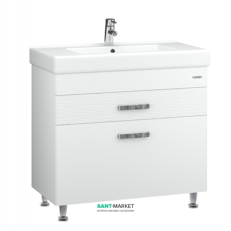 Тумба напольная Sanwerk Sierra 100х44 см с раковиной Принц белый MV0000452