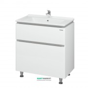 Тумба для підлоги Sanwerk Амата 80х46 см з раковиною Меркур білий MV0000790
