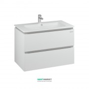 Тумба підвісна Sanwerk Amata Air 81х46 см з раковиною Падова білий MV0000809