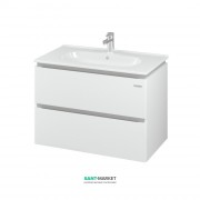 Тумба підвісна Sanwerk Amata Air 81х46 см з раковиною Клеа білий MV0000797