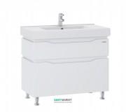 Тумба для підлоги Sanwerk Alessa 90х44 см з раковиною Принц білий MV0000345