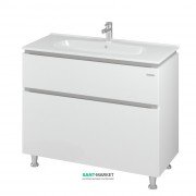 Тумба напольная Sanwerk Амата 101х46 см с раковиной Клеа белый MV0000796