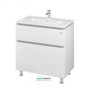 Тумба напольная Sanwerk Амата 81х46 см с раковиной Клеа белый MV0000795